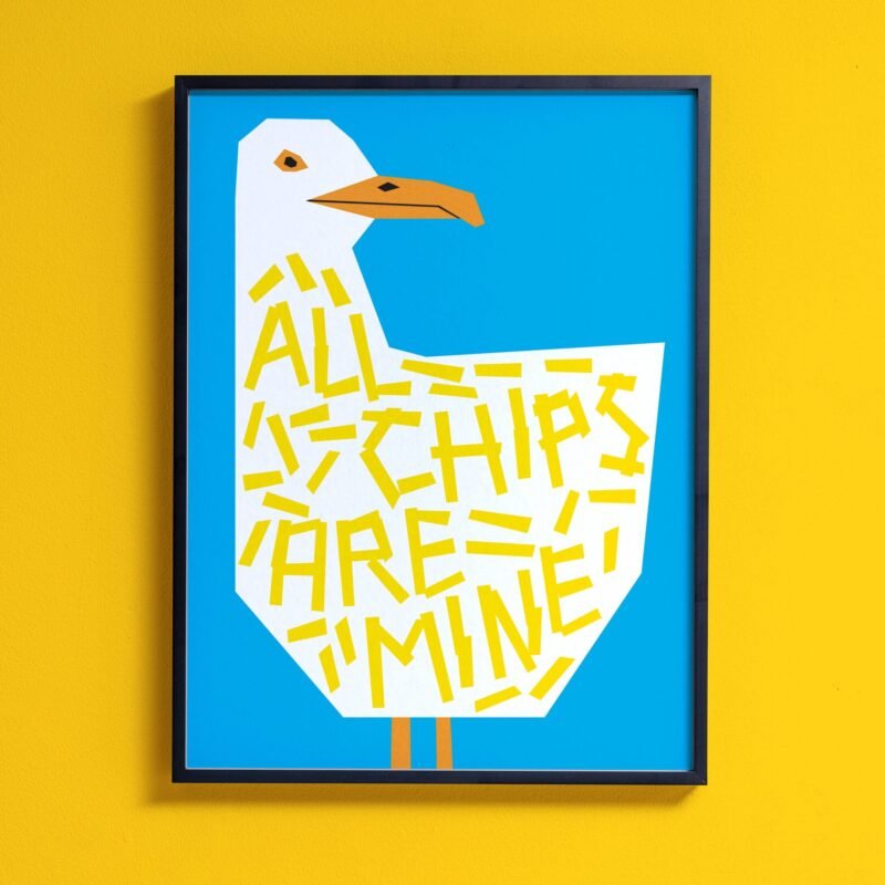 All Chips Are Mine Art Print: A4 (210x297mm)