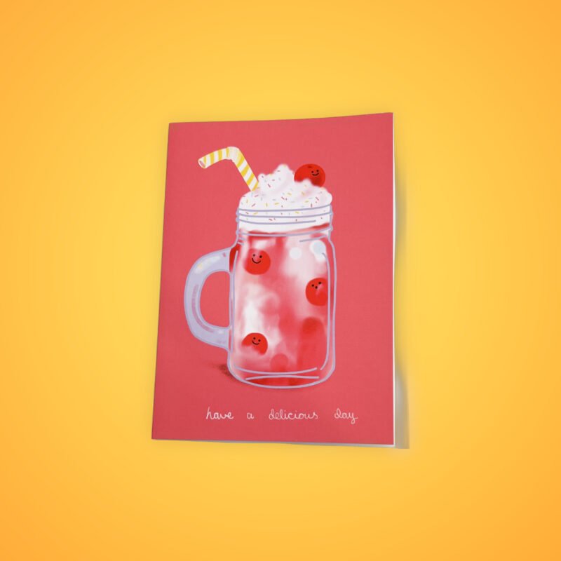Milkshake Pink Card