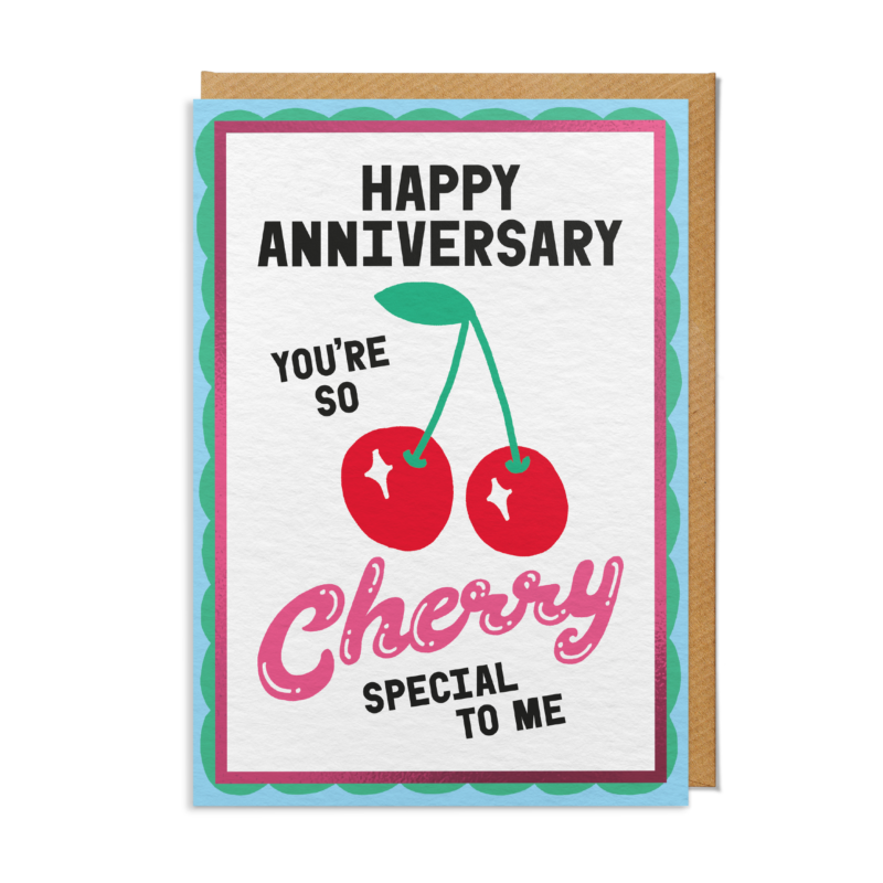 Anniversary Card — “You’re So Cherry Special to Me” Cherries