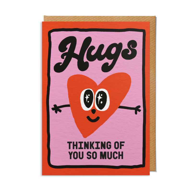 Encouragement / Sympathy Card — “Hugs, Thinking of You”