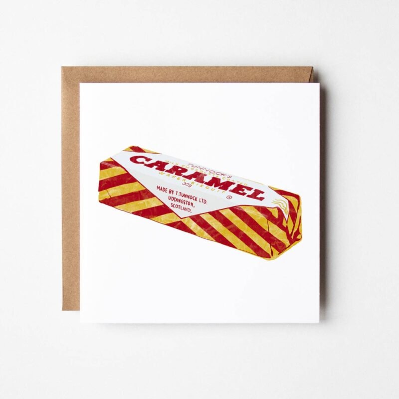 Tunnocks Caramel Wafer Greetings Card
