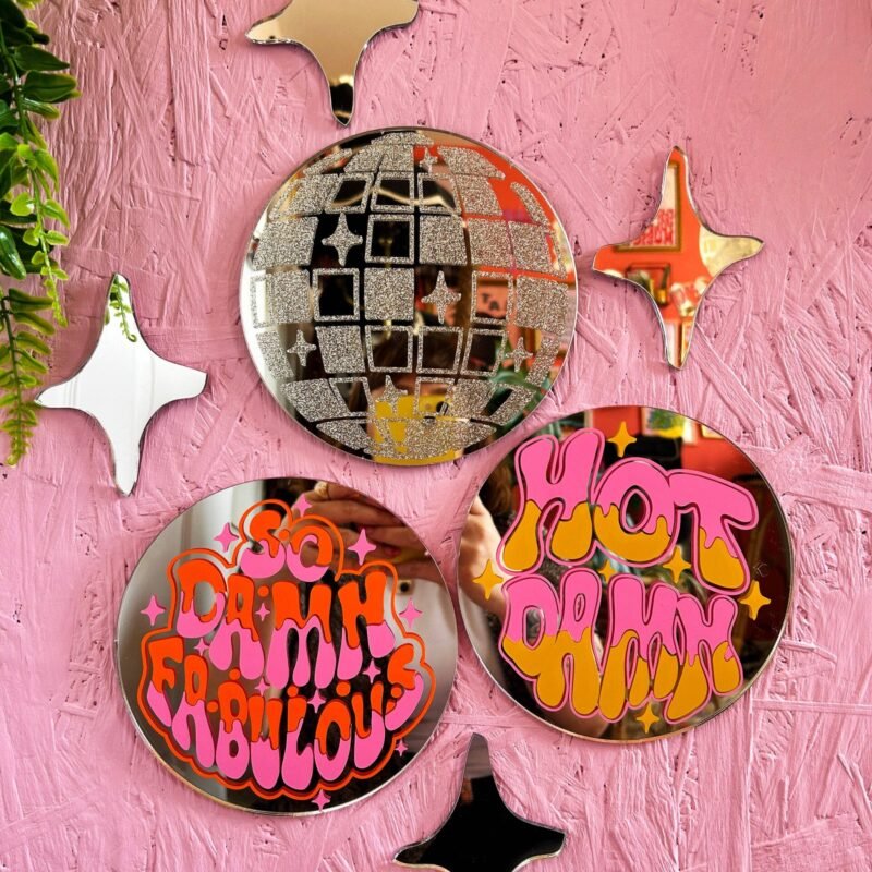 Sparkly Stars Mirror Set