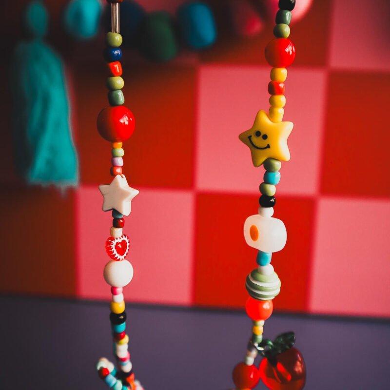 This dopamine charm necklace is absolutely loaded with personality