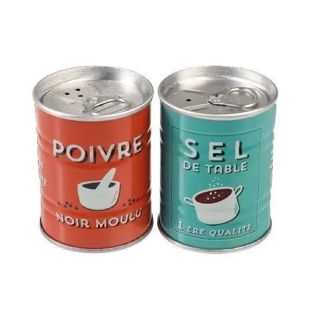 Vintage Salt And Pepper Shaker Tins