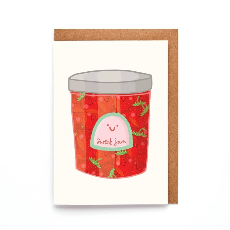 Sweet Strawberry Jam Foodie Card
