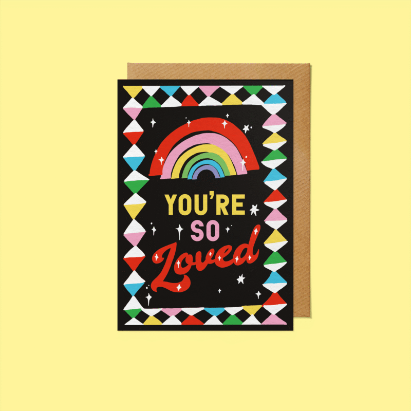 Rainbow Love Card - Bright, Joyful, and Full of Heart