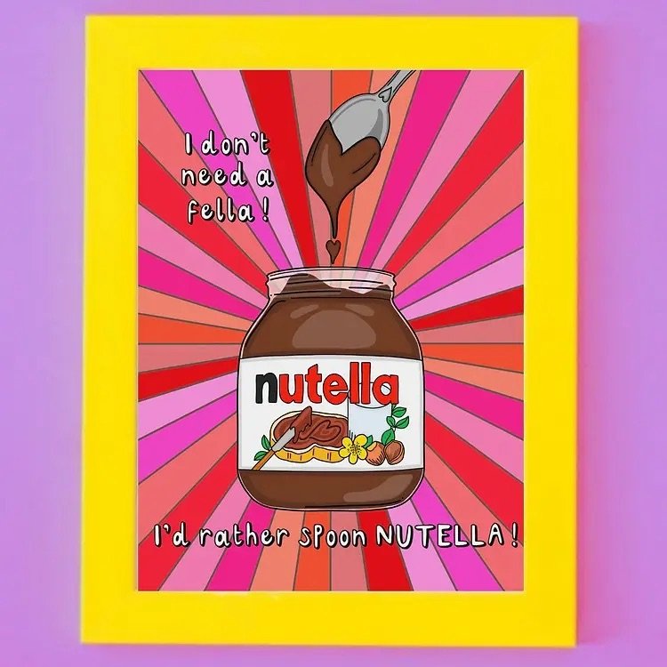 Nutella Lovers Art Print –