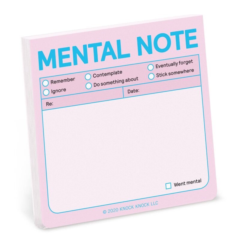 Knock Knock Mental Note Sticky Notes (Pastel Edition) (Notepad/Sticky Notes)