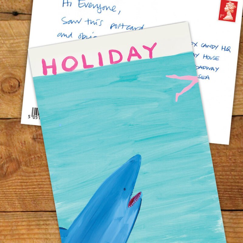 Funny A6 Art Postcard By David Shrigley – Holiday